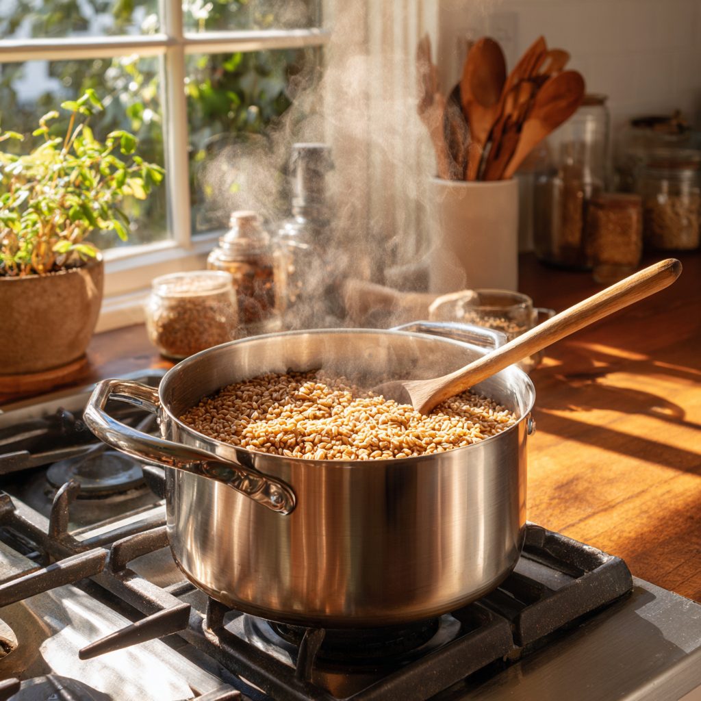 Tomato + Feta Farro Bowl