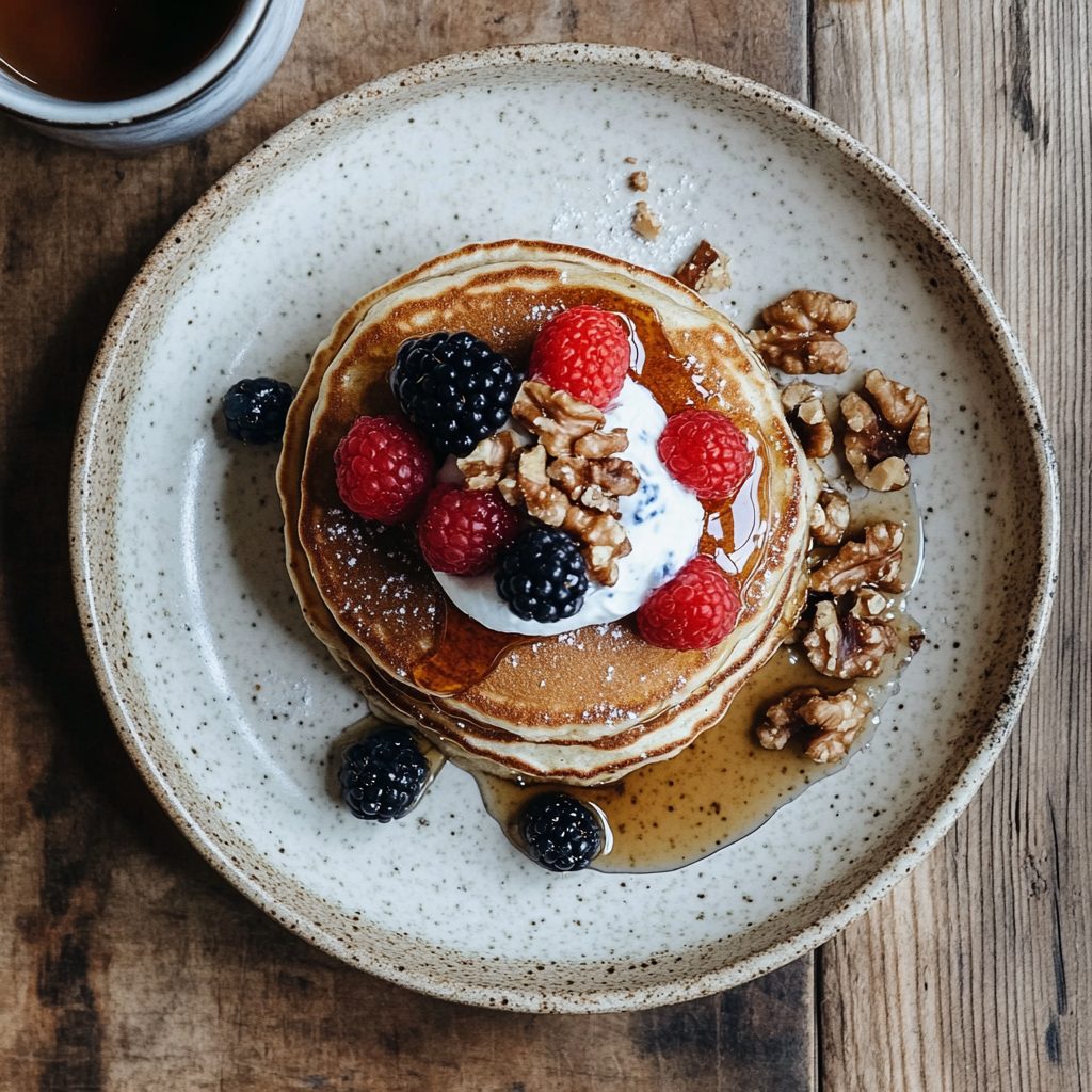 Whole Grain Banana Pancakes 