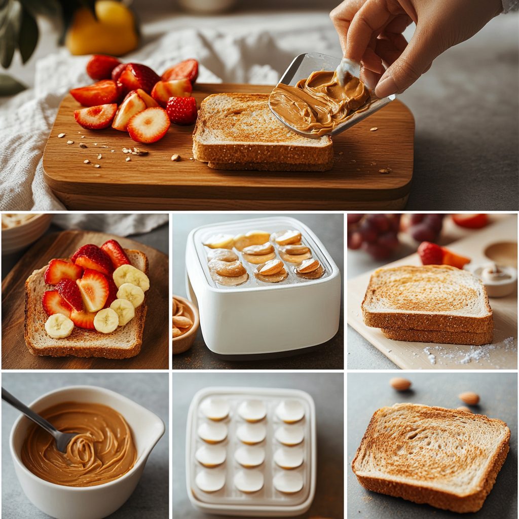 Whole Grain Toast with Nut Butter & Sliced Fruit 7 Whole Grain Toast with Nut Butter & Sliced Fruit