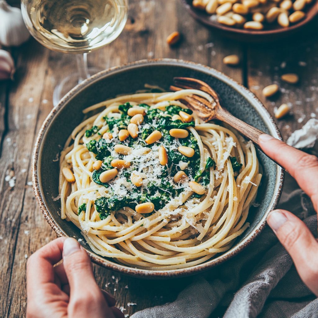 15 Low Cholesterol Meals for Busy Days (Flavor-Packed & Fast) 6 Whole Wheat Spaghetti with Spinach Pesto 1