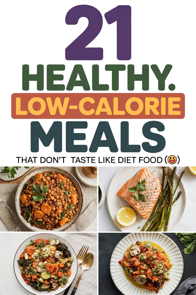 21 Healthy Low-Calorie Meals