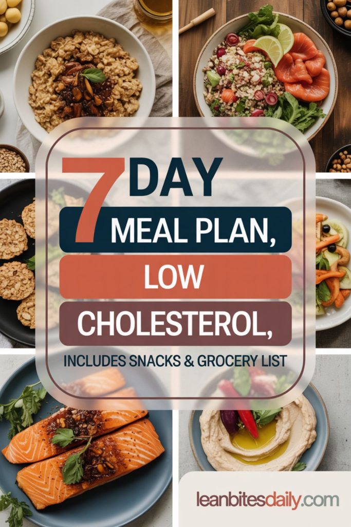 7-Day Low Cholesterol Meal Plan