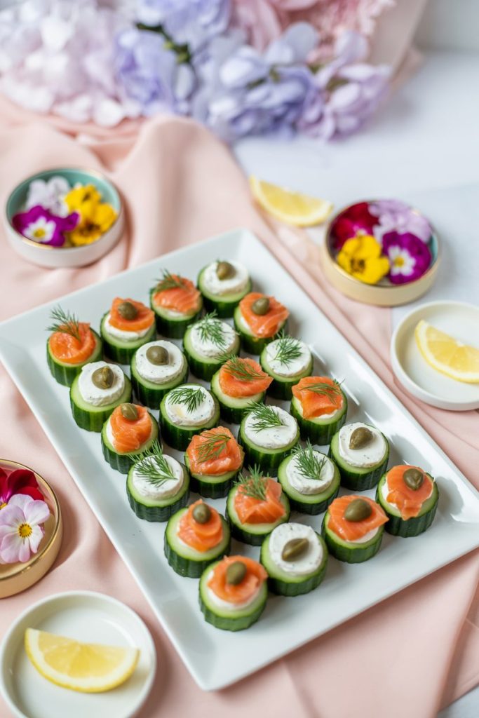 Avocado Toast on Cucumber Slices 6