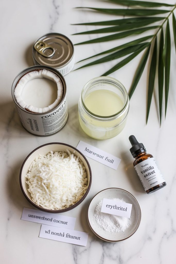 Coconut Cream Fat Bombs