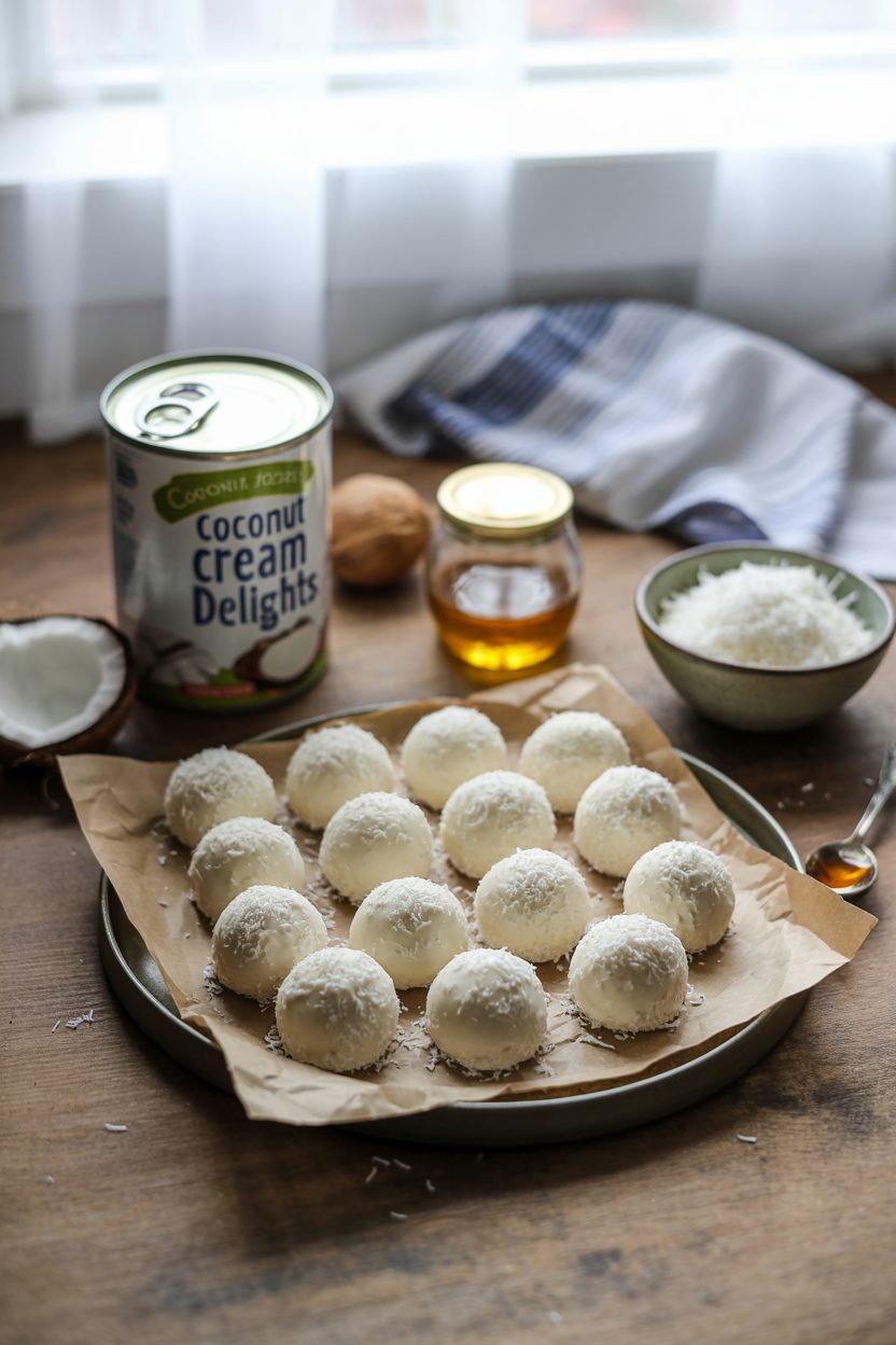 Coconut Cream Fat Bombs