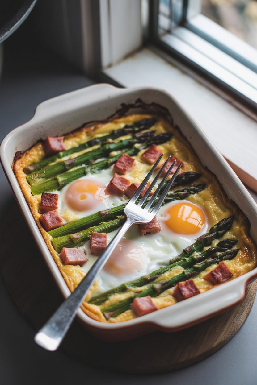 Ham, Egg & Asparagus Bake
