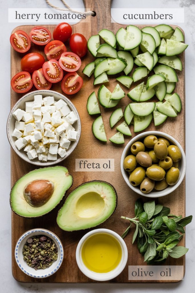 Mediterranean Avocado Toast Bites