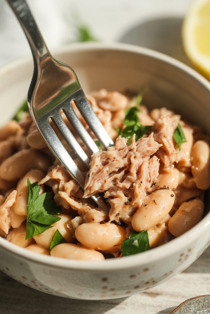Tuna & White Bean Salad Lettuce Cups