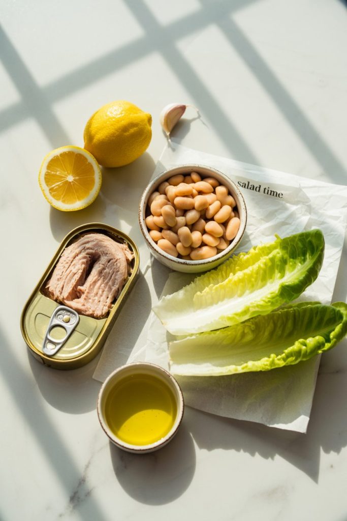 Tuna & White Bean Salad Lettuce Cups