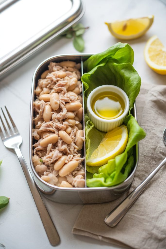 Tuna & White Bean Salad Lettuce Cups