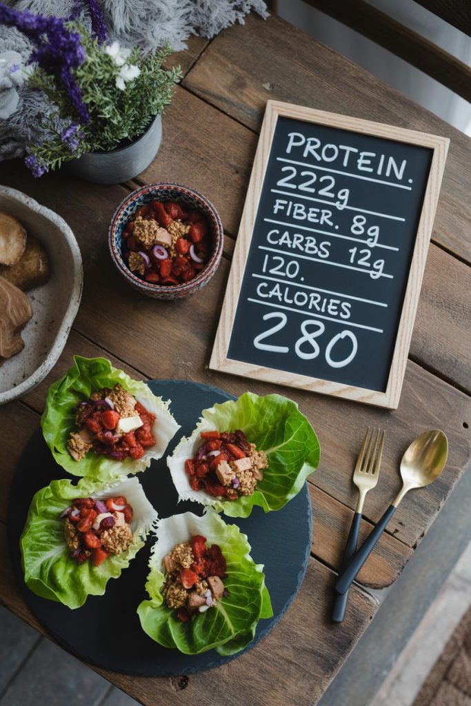 Tuna & White Bean Salad Lettuce Cups