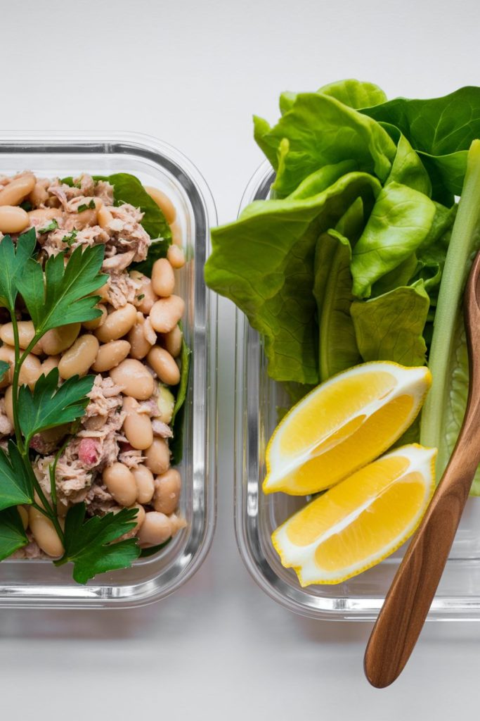 Tuna White Bean Salad Lettuce Cups 7