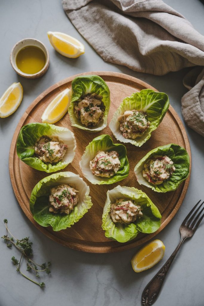 21 Mediterranean Salad Ideas for Weight Loss 13 Tuna White Bean Salad Lettuce Cups 9