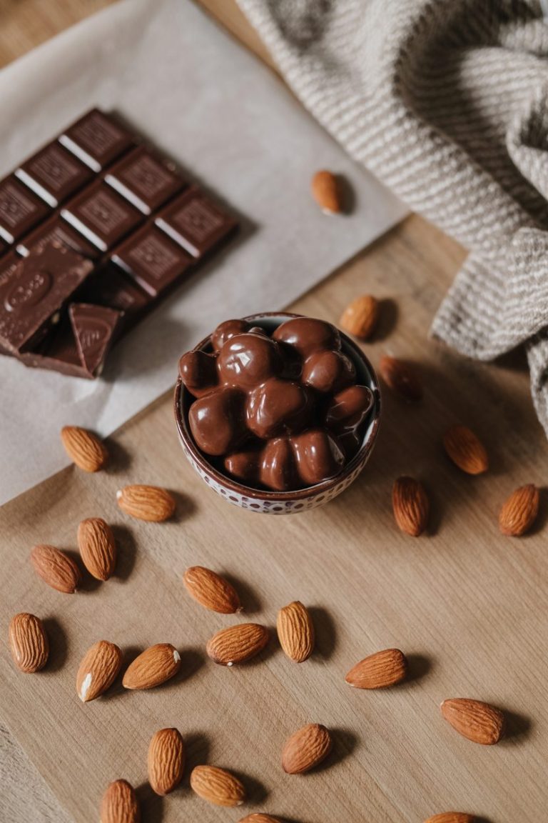 Dark Chocolate + Almond Clusters 4 Dark Chocolate + Almond Clusters