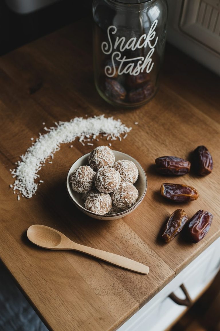 No-Bake Coconut Date Balls