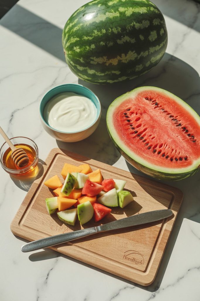 Watermelon “Pizza” (Because Why Not?) 3 Watermelon “Pizza” (Because Why Not)