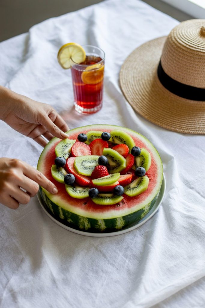 Watermelon “Pizza” (Because Why Not?) 4 Watermelon “Pizza” (Because Why Not)