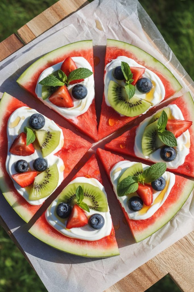 Watermelon “Pizza” (Because Why Not?) 2 Watermelon “Pizza” (Because Why Not)