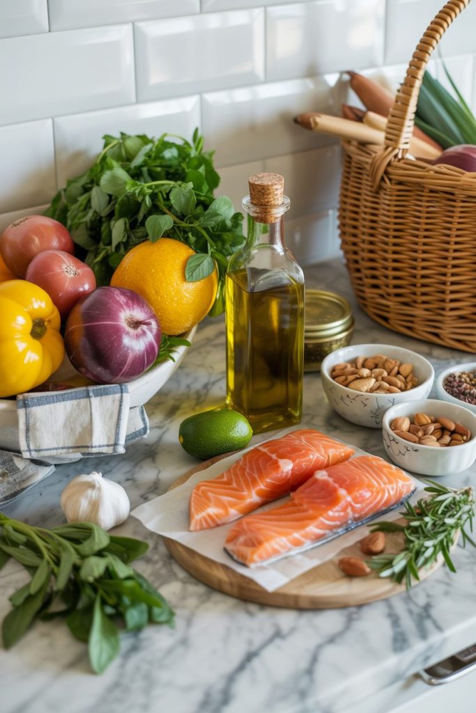 beautiful flat lay of fresh mediterranea bn9MssSTJugVV2tYsOH8w ti08p66KSQyp 6WaJNWxcA