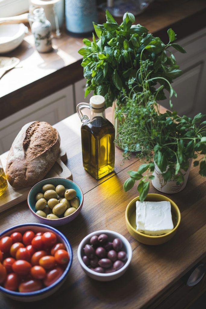 overhead shot of a rustic wooden kitchen z1j VLFR1CVoGeaw VZDQ FgCmMM8oS1ikuuz 1PQbUA
