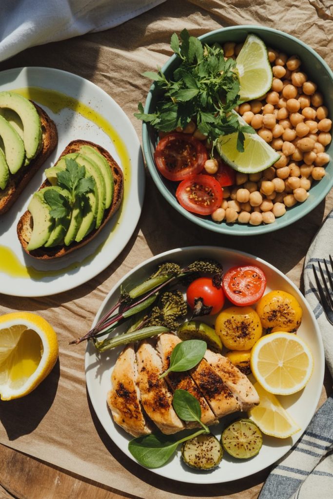 overhead shot of three mediterranean mea 7R49qAGATcWhA8bmoD9esQ Vp sSMbYS Wr8Nq85fPEPQ