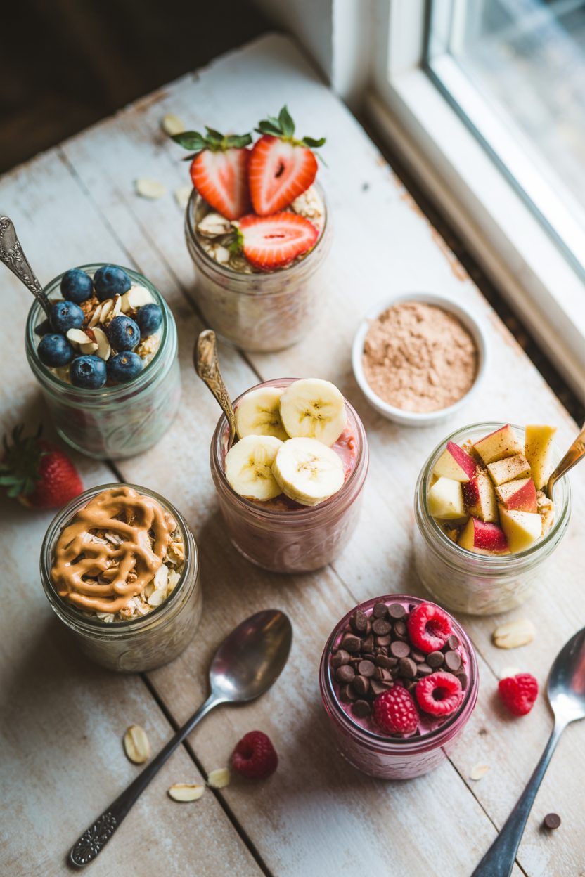 15 High-Protein Overnight Oats 1 15 High Protein Overnight Oats