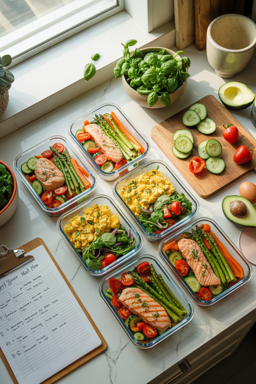 7 Day Low Carb High Protein Meal Plan Quick Recipes Shopping List