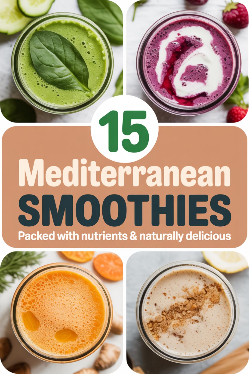 15 Mediterranean Smoothies Packed with Nutrients