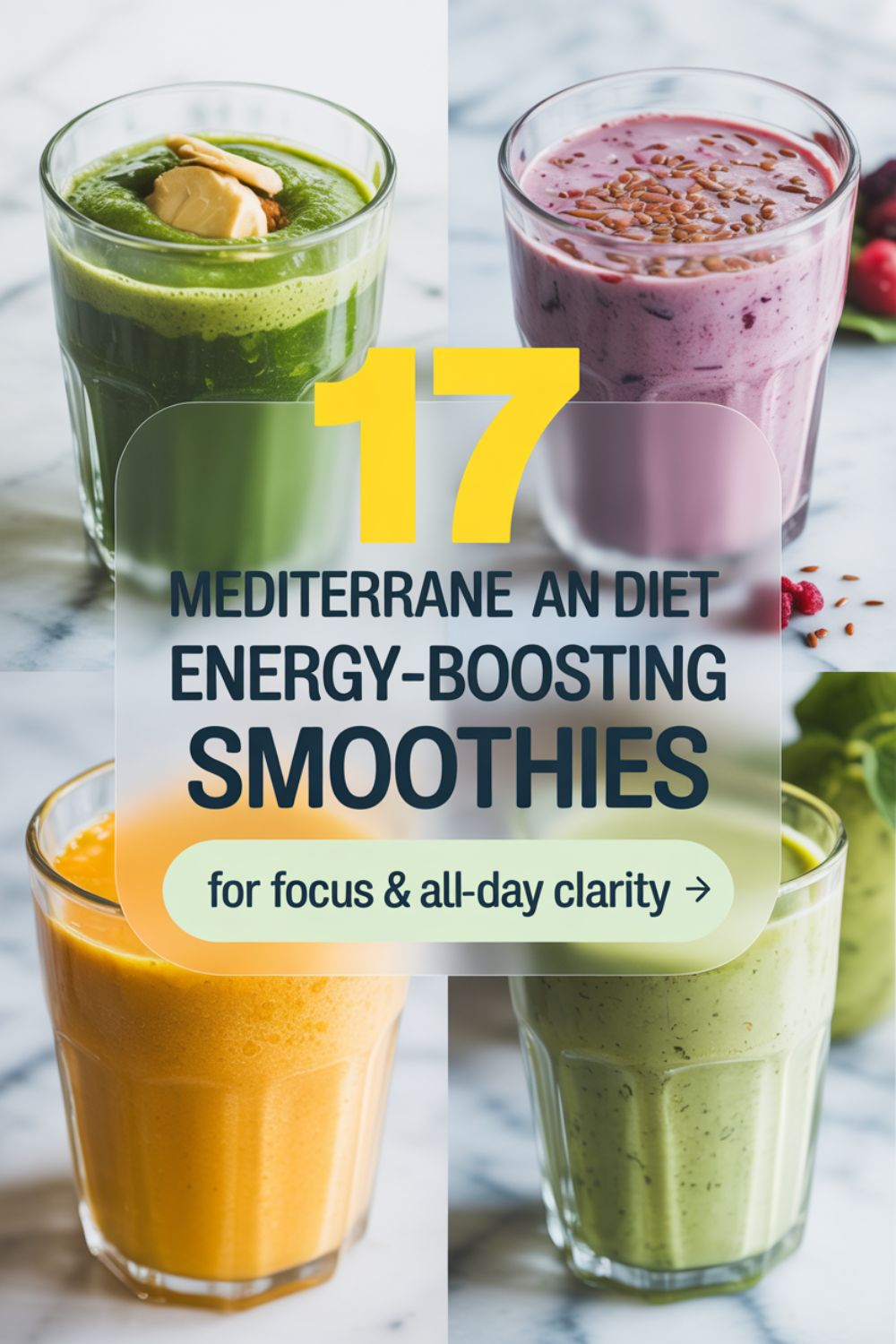 17 Mediterranean Diet Smoothies to Boost Energy Focus