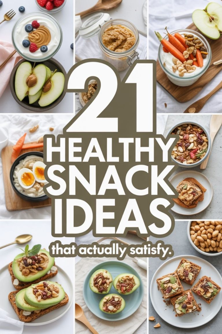 21 Healthy Snack Ideas That Actually Satisfy