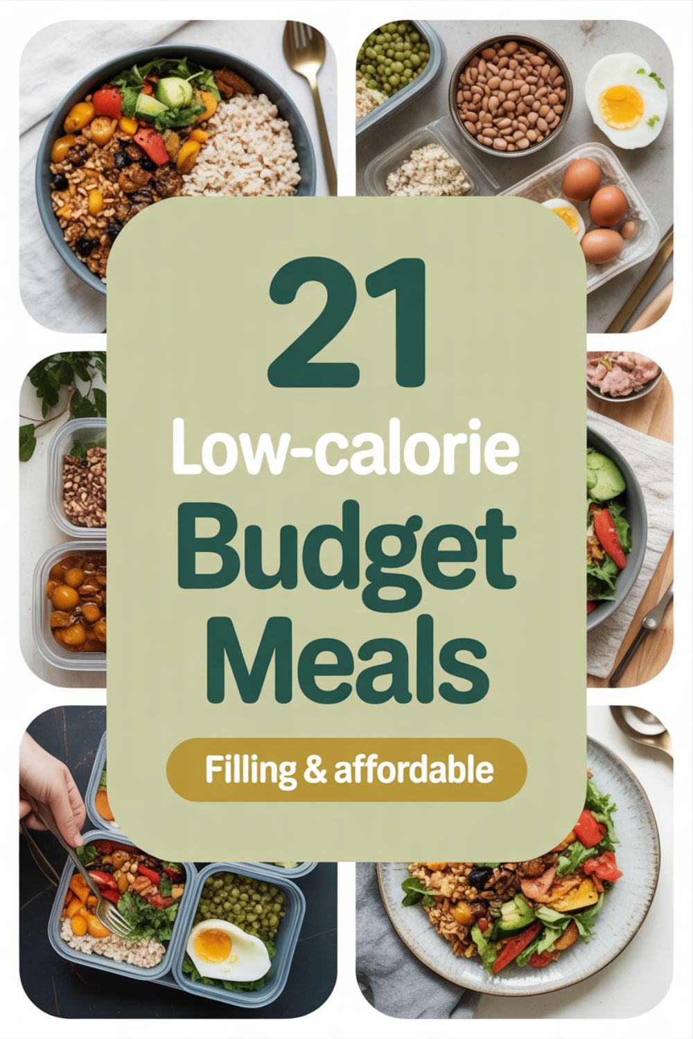 21 Low Calorie Budget Meals