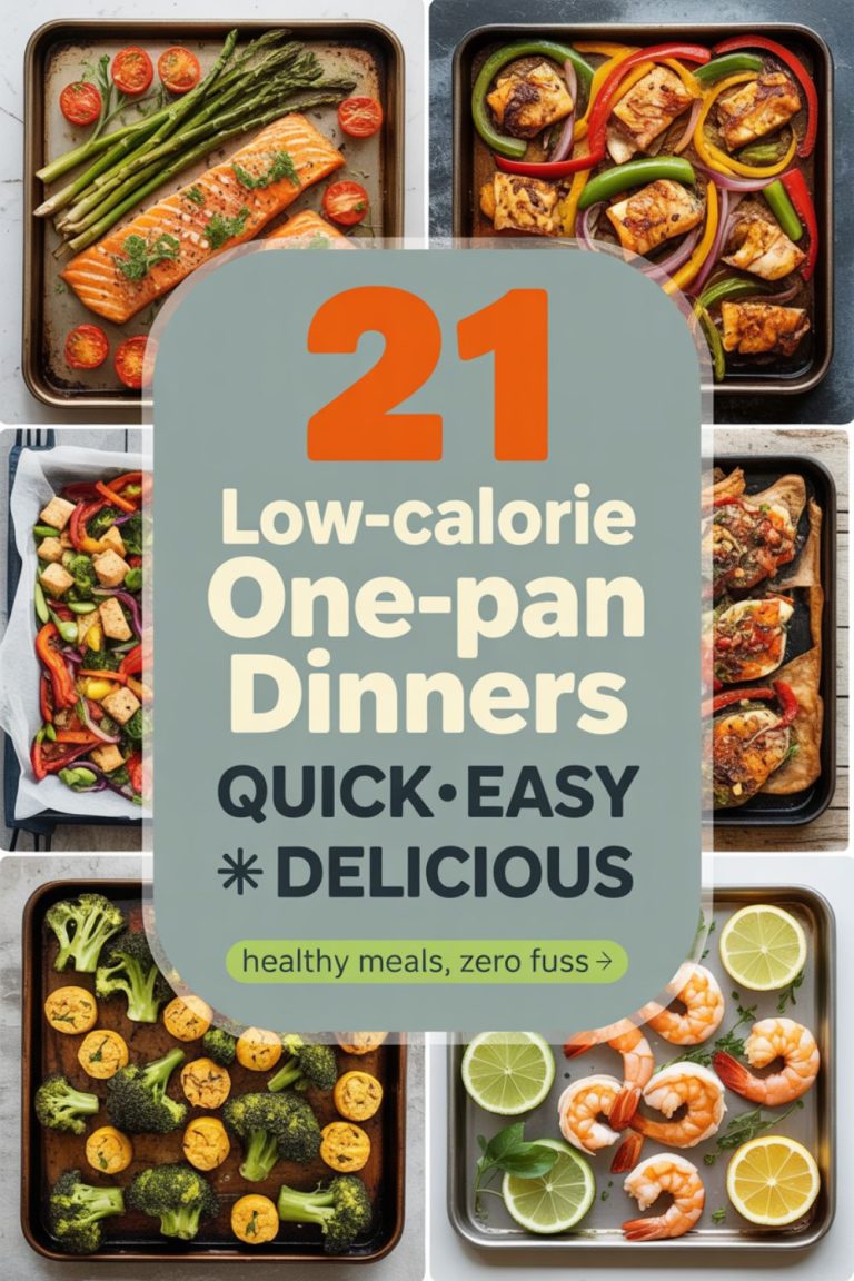 21 Low-Calorie One-Pan Dinners
