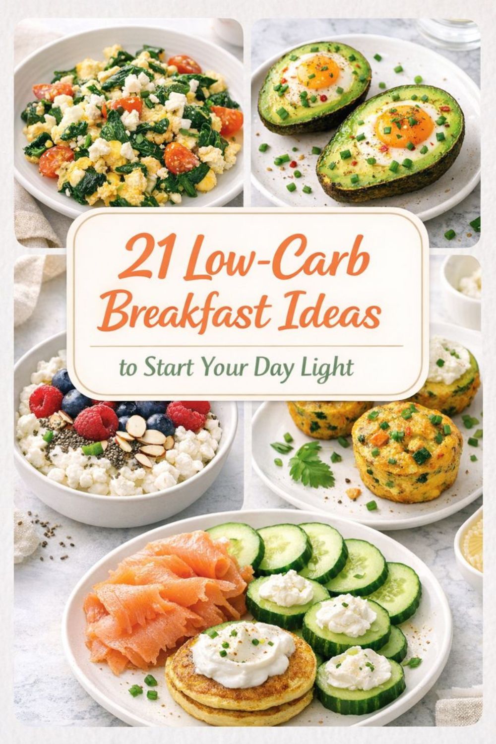 Low-carb breakfast spread