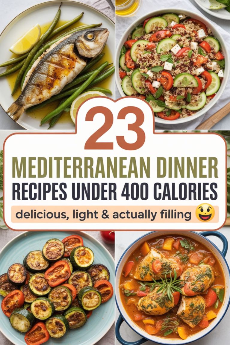 23 Mediterranean Dinner Recipes Under 400 Calories