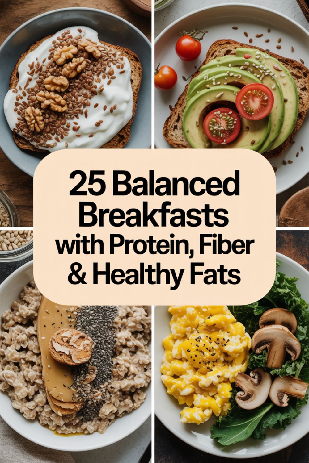 25 Balanced Breakfasts with Protein Fiber Healthy Fats
