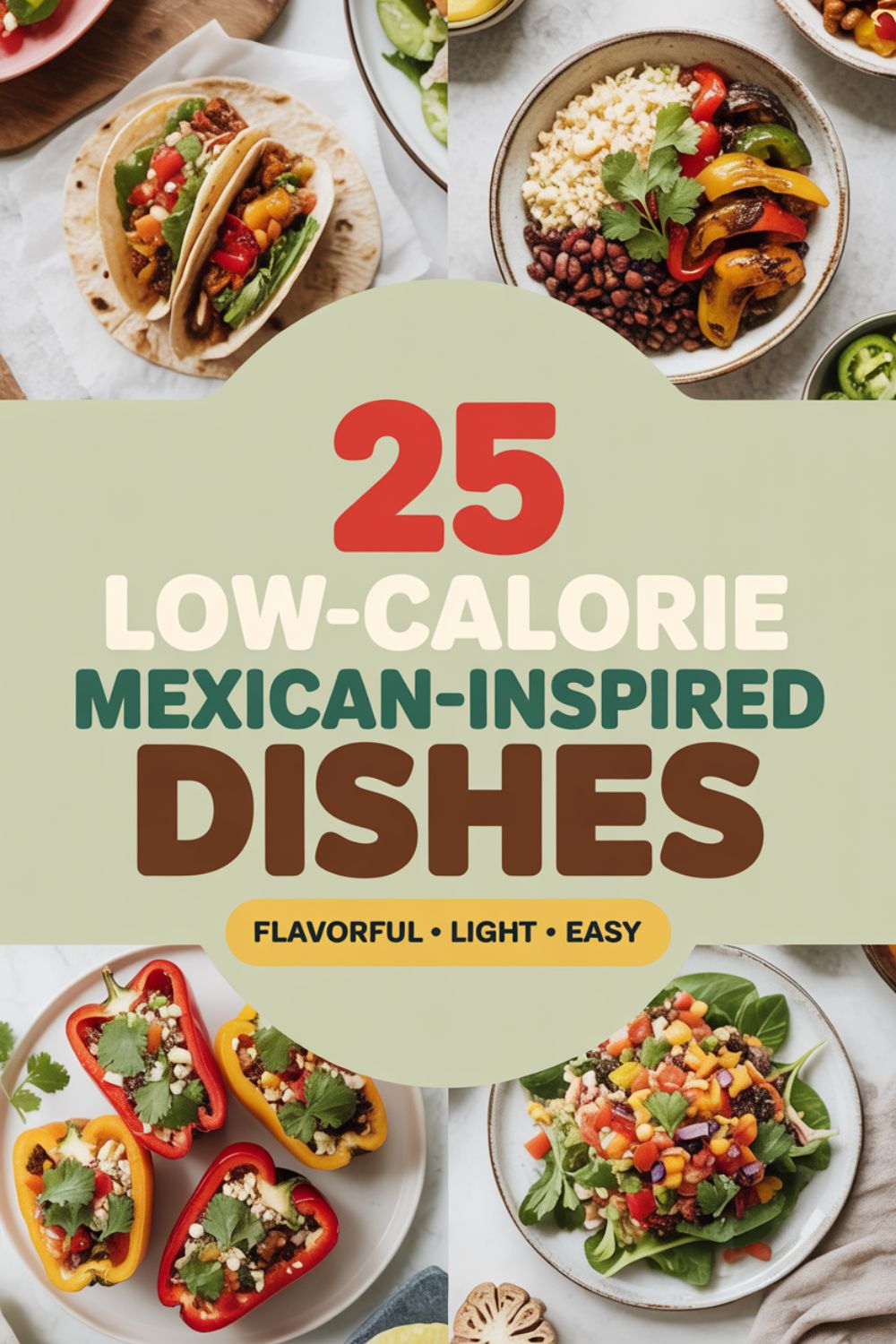 25 Low Calorie Mexican Inspired Dishes