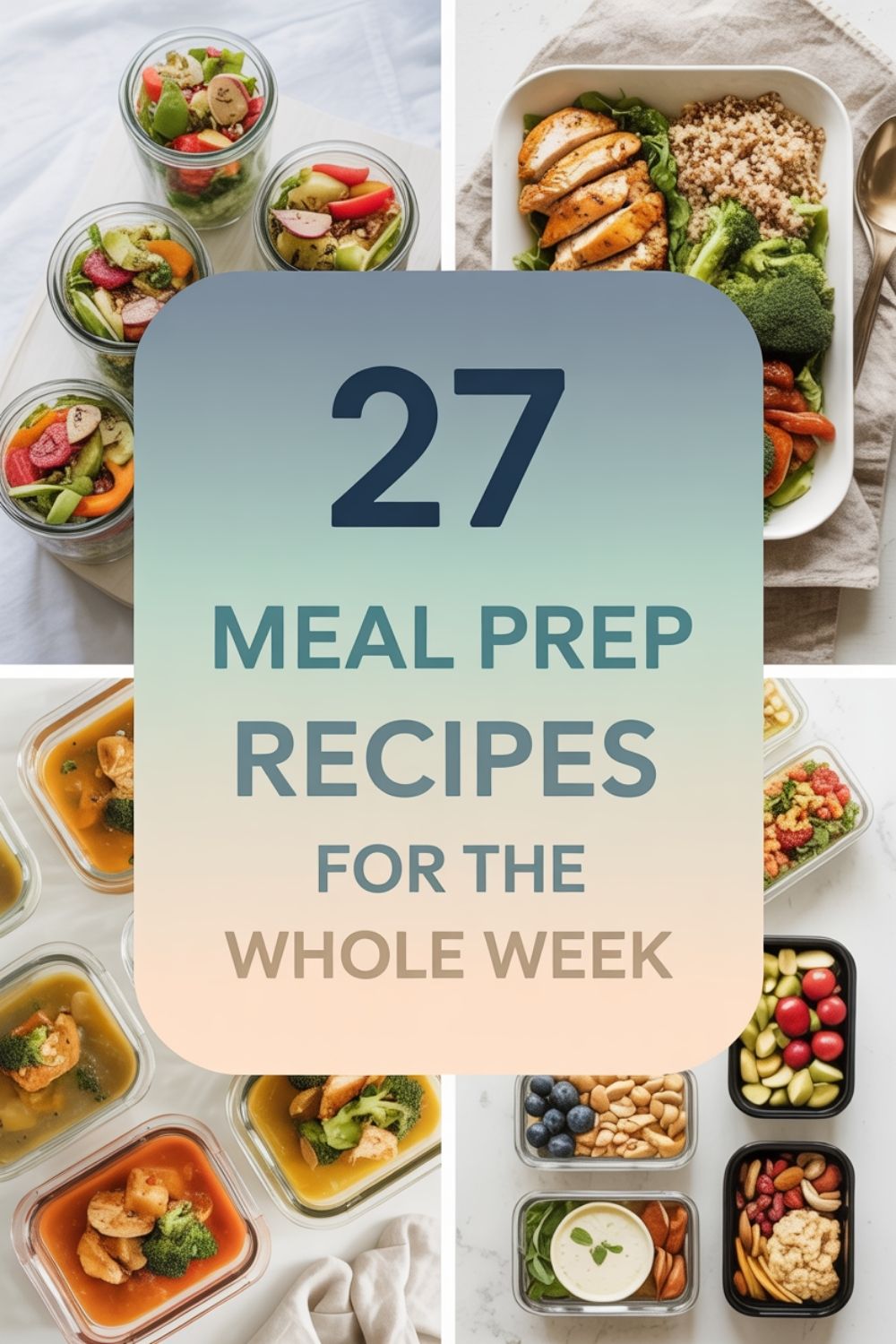 27 Meal Prep Recipes for the Whole Week