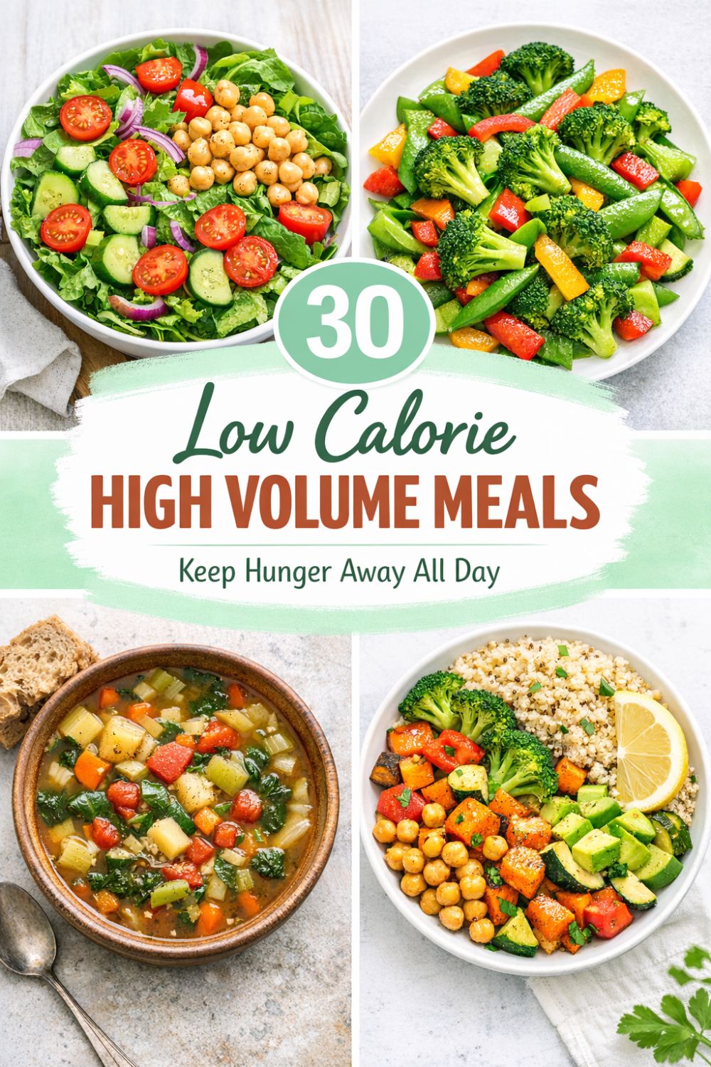 30 Low Calorie High Volume Meals That Keep You Full