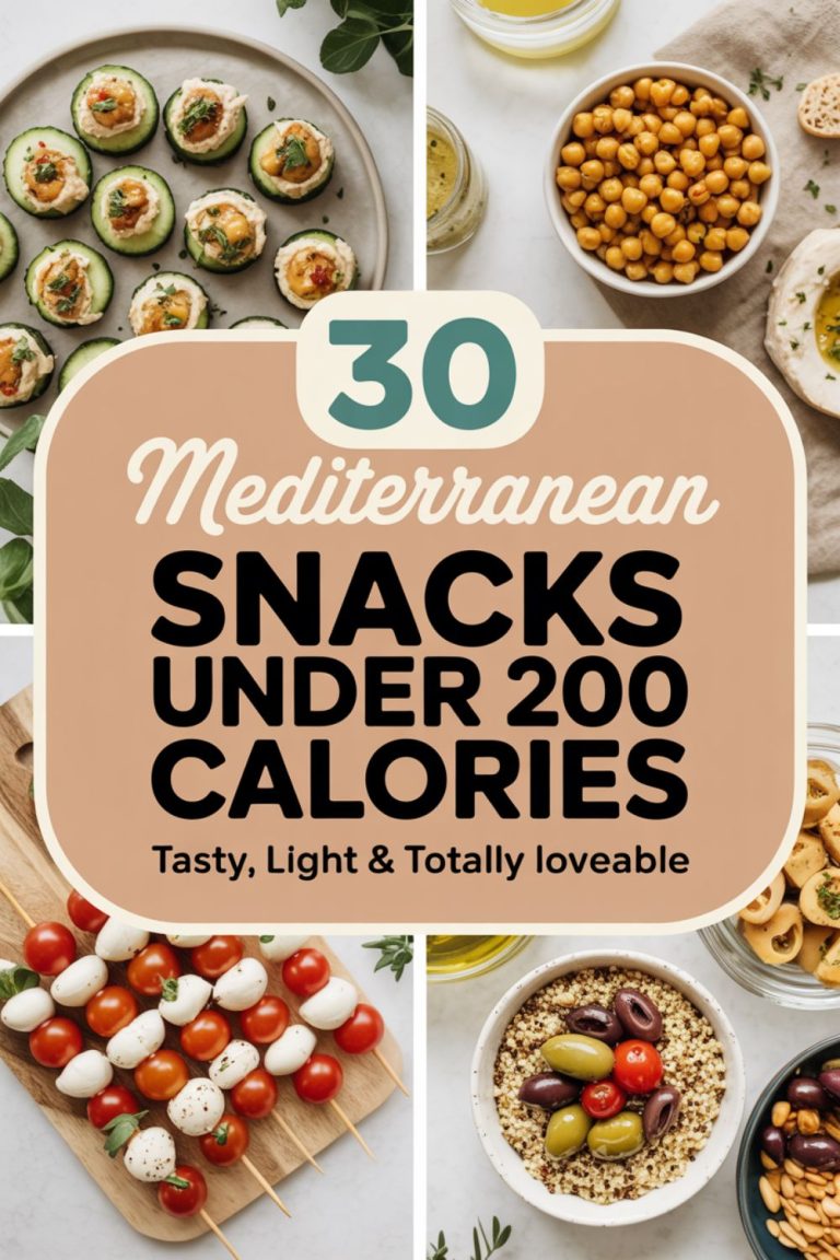 30 Mediterranean Snacks Under 200 Calories You’ll Love!