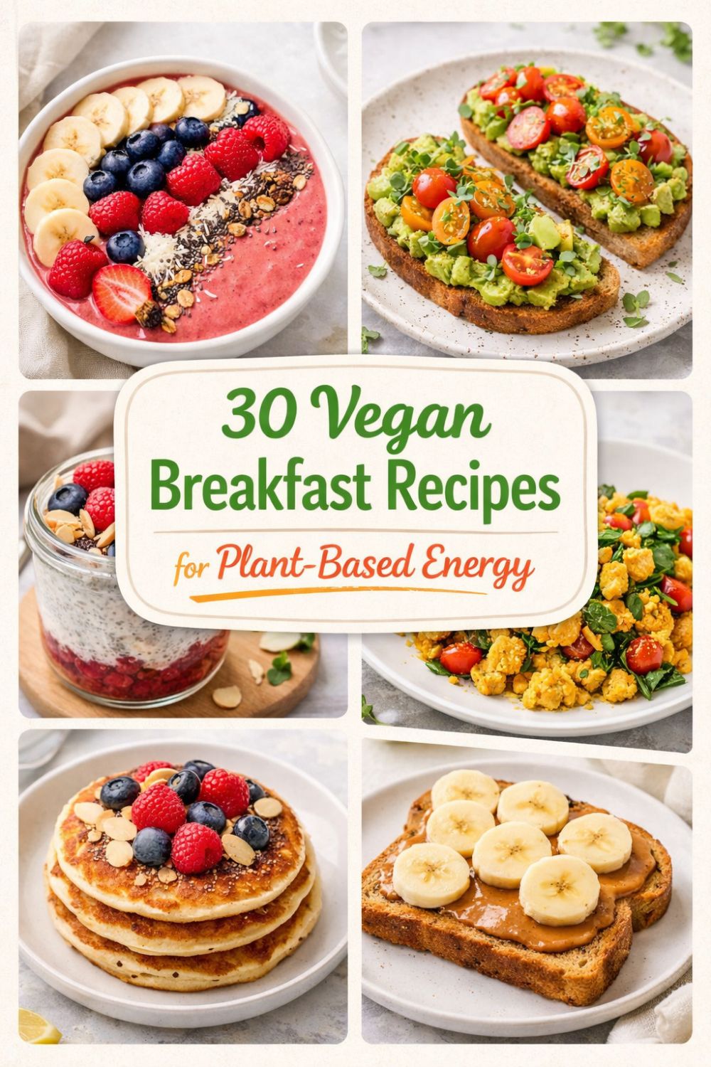 Vegan breakfast spread