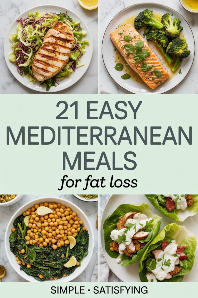 21 Easy Mediterranean Meals for Fat Loss