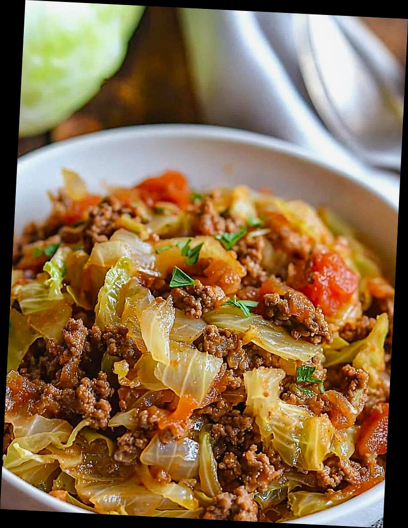 Low-Calorie Beef Cabbage Skillet 7 featured 10230