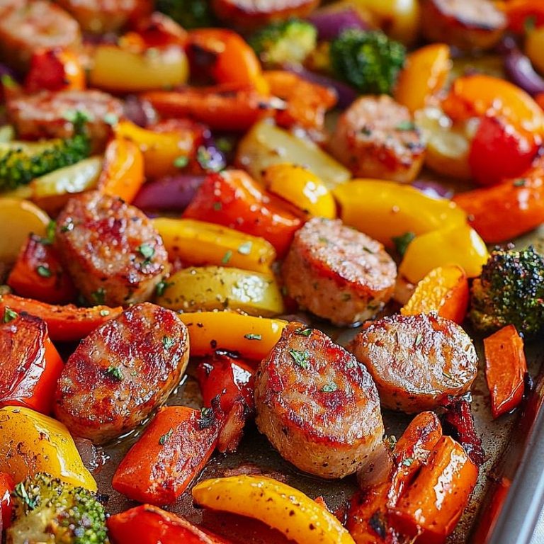 Sheet Pan Sausage Vegetables