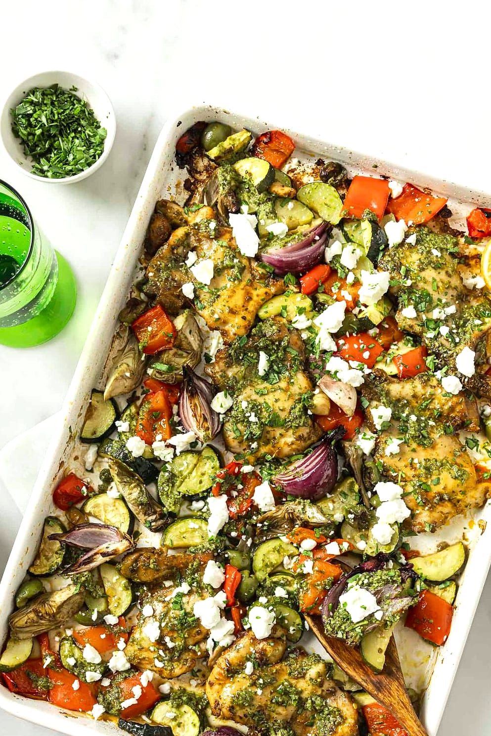 Sheet Pan Greek Chicken 7 featured 10390