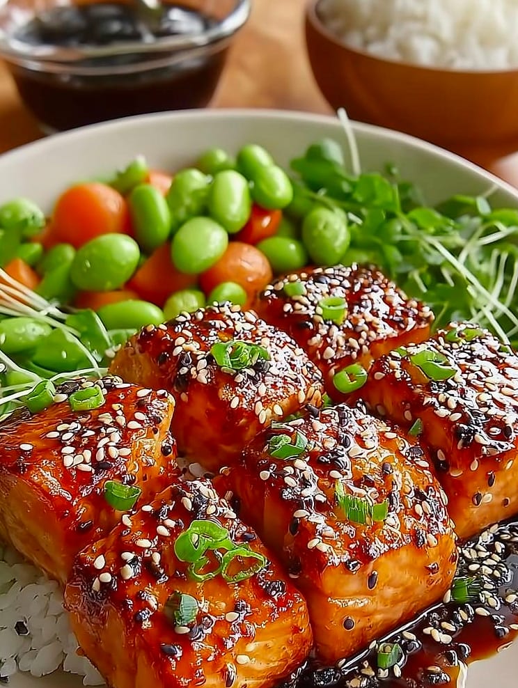 High Protein Teriyaki Salmon