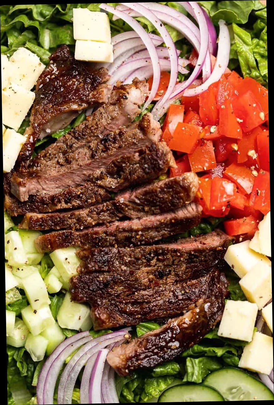 High Protein Steak Salad 7 featured 9049