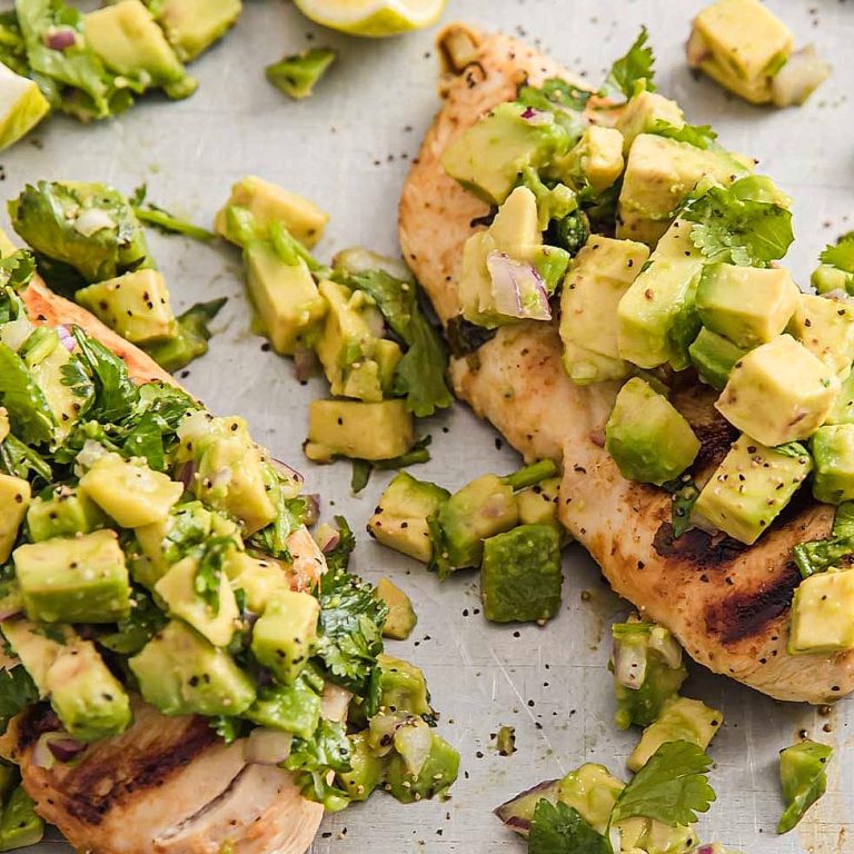 High Protein Avocado Chicken Salad