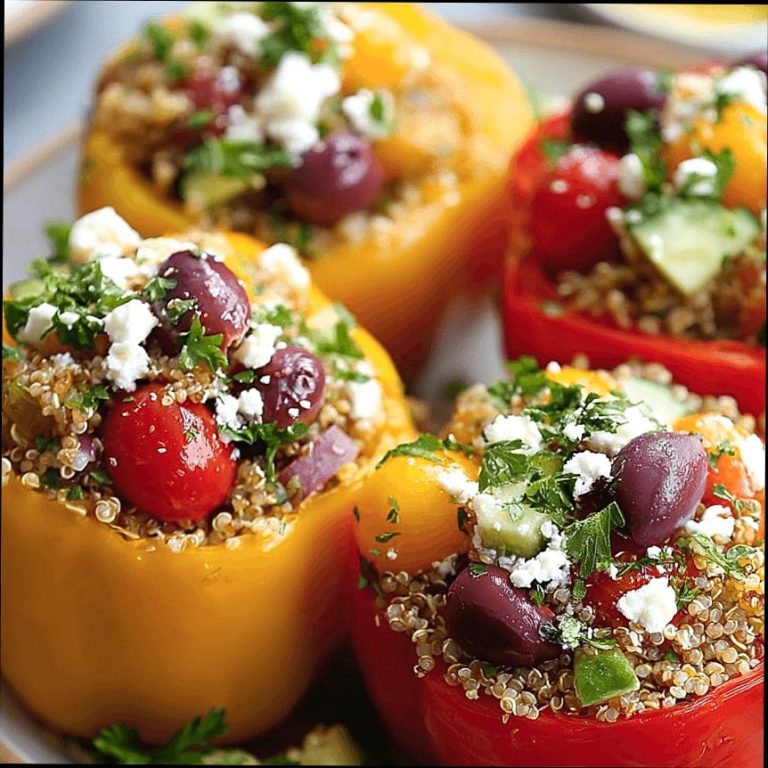 Mediterranean Quinoa Stuffed Peppers