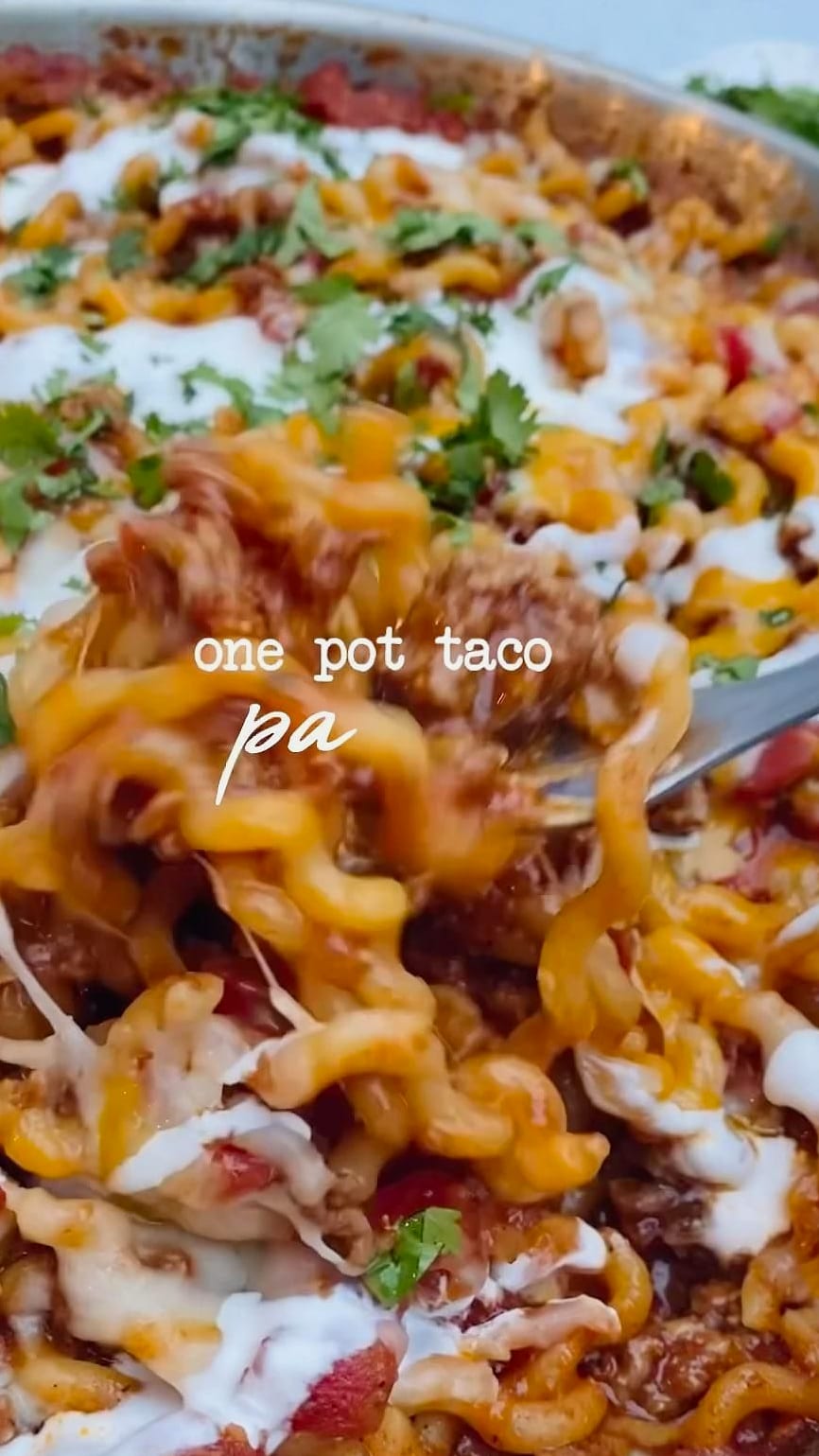 One Pot Taco Pasta 7 featured 9849