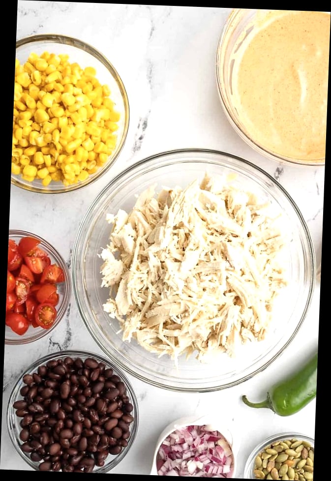 High Protein Southwest Chicken Bowl 9 Ingredients You'll Need